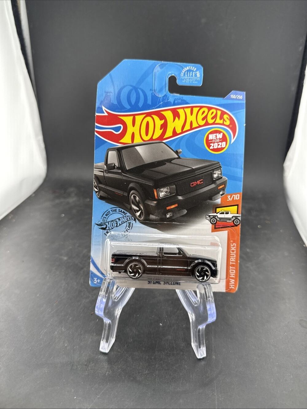 (1) HOT WHEELS 2020 M/L #150/250 '91 GMC Syclone HW hot Trucks black